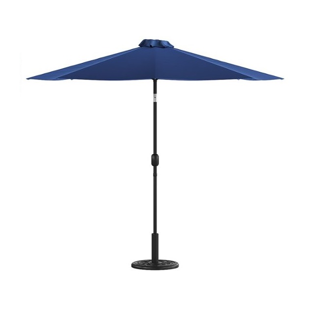 Flash Furniture - Patio Umbrella and Base - Navy