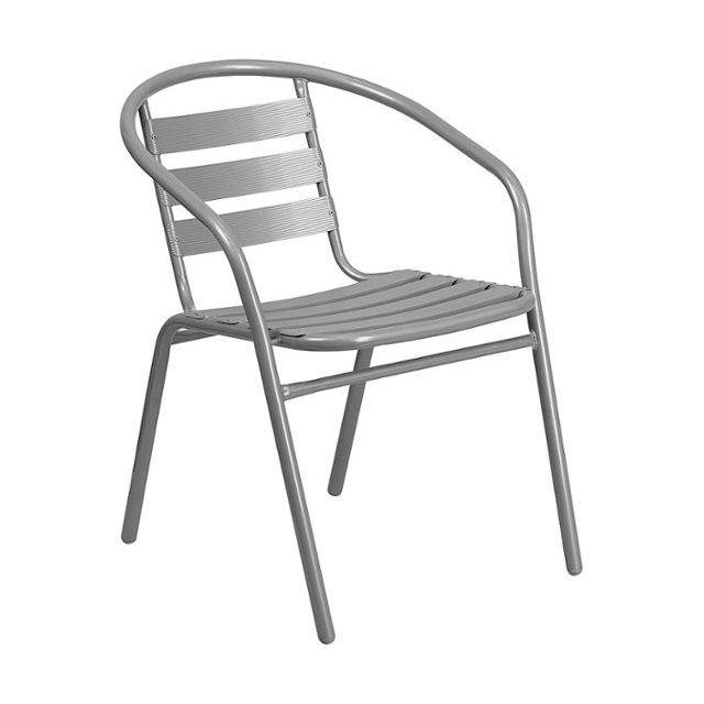 Flash Furniture - Lila Patio Chair - Silver